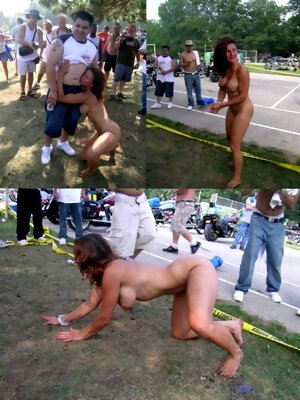 Slut Mom Going Wild On An Outdoor White Trash Party