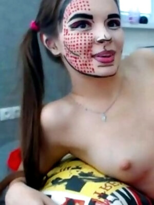 Joven Colombiana Amateur En Webcam